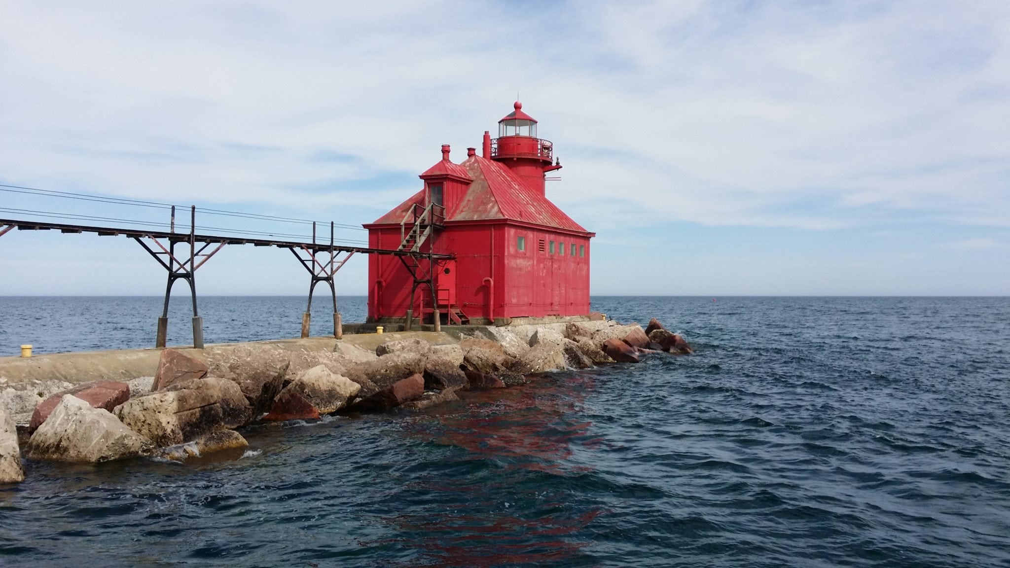 A Lighthouse in Door County A Lighthouse in Door County